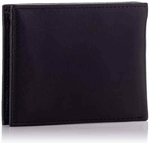 Tommy Hilfiger Men's Leather Wallet - Bifold Trifold Hybrid Flip Pocket Extra Capacity Casual Slim Thin For Travel,Black #TOP1
