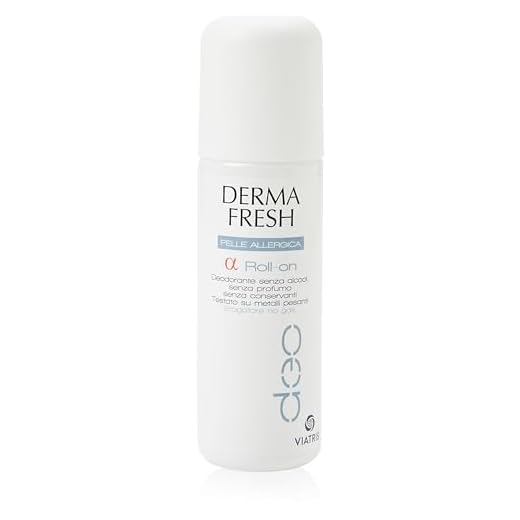 Dermafresh Alfa Roll-On Deodorante per Pelli Sensibili, Allergiche o Depilate - 75 ml