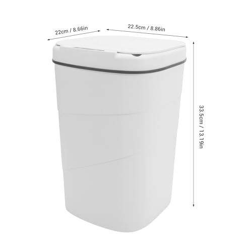 Bote de basura automático con sensor de movimiento 18L blanco miniatura 7