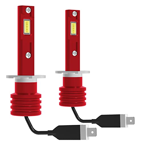 Luotong Single Plug H1 Led Headlight Conversion Kits Fog Lamp Bulbs 16000Lm 32W 6500K Cold White Plug And Play Single Plug Very Bright Mini Size 2Pcs #TOP21