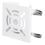 AMUSLESUR Staffa per Montaggio Telecamera di Sicurezza Cctv in Ferro Bianco, Robusta e Resistente, per Supporto e Installazione Sicura