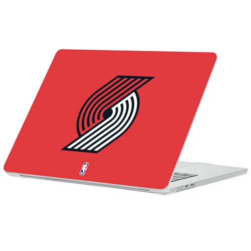 Coque MacBook Air 13.6 anti rayures rigide transparente rouge NBA Blazers
