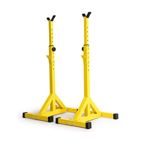 OTQEFTN Squat Rack, Barbell Rack Stand Weight Lifting Rack Bench Rack Split Dumbbell Stand Fitness Equipment, Height Adjustable, Load 200kg, for Strength Training Stand for Indoor Gym blac