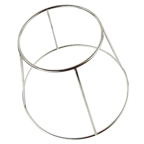 Unomor Restaurant Stainless Steel Pizza Stand Seafood Rack Dual Plate Holder for Desktop Use for Seafood Display Pizza Serving at Buffets Restaurants