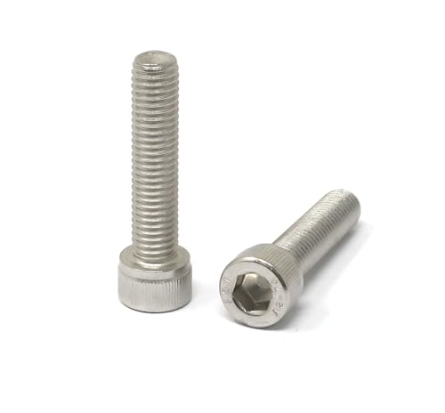 Image of iexcell 5 Pcs M10 x 45mm Thread Pitch 1.5 mm Stainless Steel 304 Hex Socket Head Cap Screws Bolts Kit