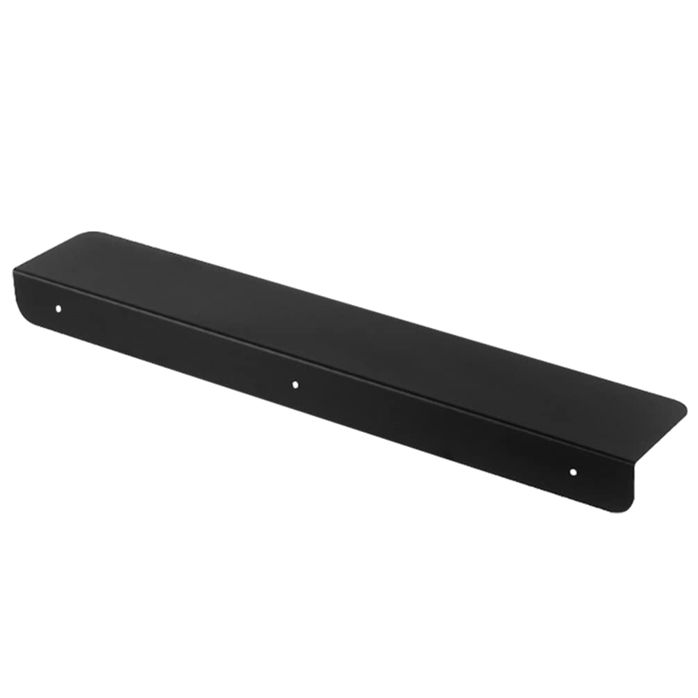BAOYOUNI Metall Spaltabdeckung 60 cm Langer Spaltfüller Gap Cover Regalböden Trennwände Schmaler Lückenfüller für Küche, Arbeitsplatte, Leicht zu Reinigen, Schwarz