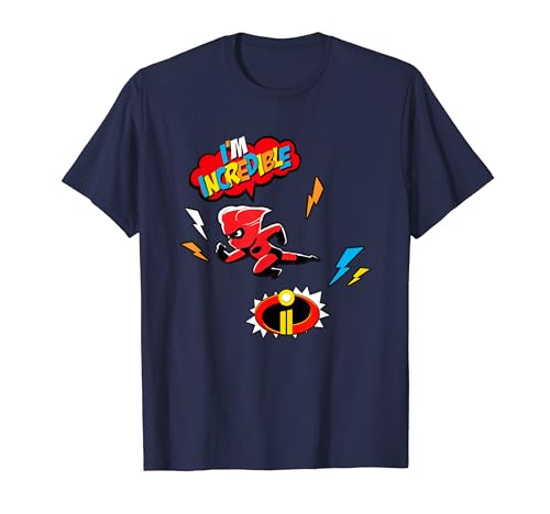 Disney Pixar The Incredibles 2 Dash Retro Racing Icons Logo Camiseta