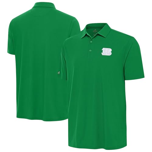 Antigua Men's Kelly Green Cincinnati Bengals St. Patrick's Day Era Polo