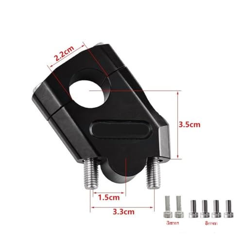 Code rehaussement guidon moto en alliage d'aluminium CNC robuste