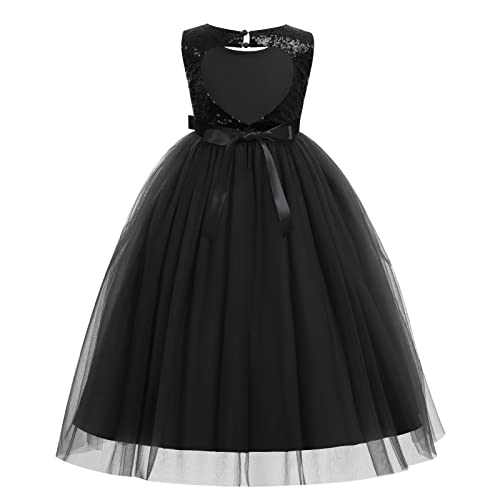 Robe festive à paillettes fille IMEKIS pour cortège et anniversaire