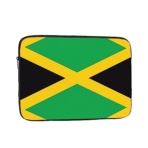 Jamaica Flag Laptop Sleeve Case 15 Inch Suitable For Notebook Computer Tablet Traveling Carrying Simple Case