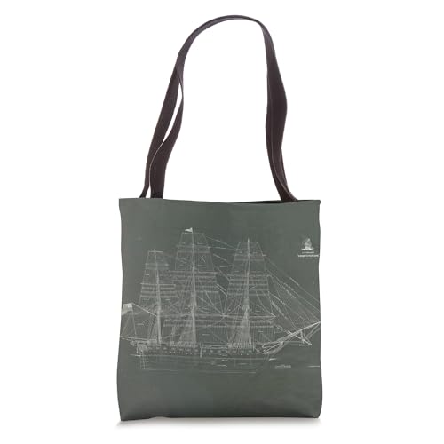 Ship Plans of the USS Constitution (1927) Tote Bag miniatura 1