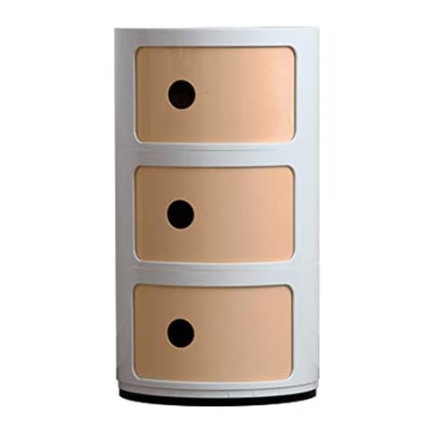 Nordic Bedside Table Simple Modern Bedside Small Cabinet Simple Bedroom Storage Mini Small Round Storage Cabinet (Color : B) Cover