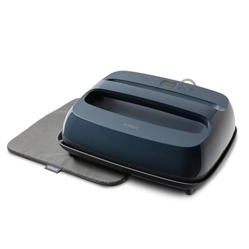 Cricut EasyPress 2 (SE) – 12 in x 10 in Heat Press + Cricut EasyPress Mat, 12 in x 12 in - Heat Transfer Machine for T-Shirts, Sweatshirts, Blankets, Pillows, & More - Easy to Use - Blue