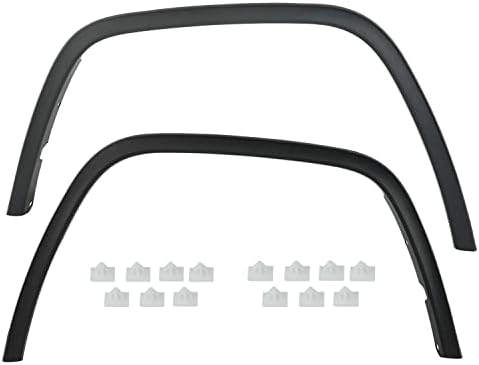 LucaSng Front Fender Flare Compatible with 2011-2016 Jeep Grand Cherokee Textured Black, ABS Plastic,Model CH1291106 1MP38RXFAE (Passenger+Driver)