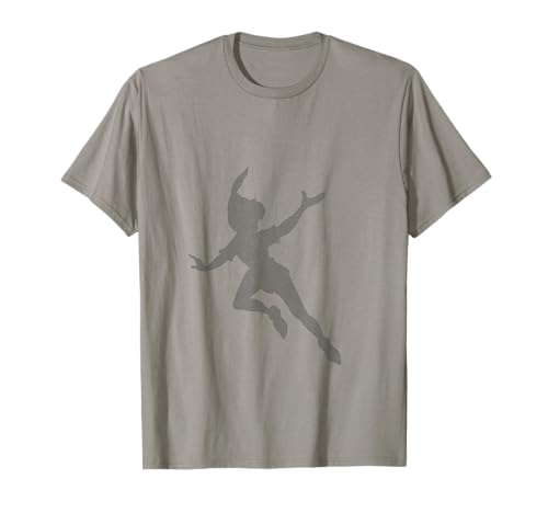 T-shirt Peter Pan Disney cadeau idéal pour anniversaire de fan avec motif silhouette Clochette