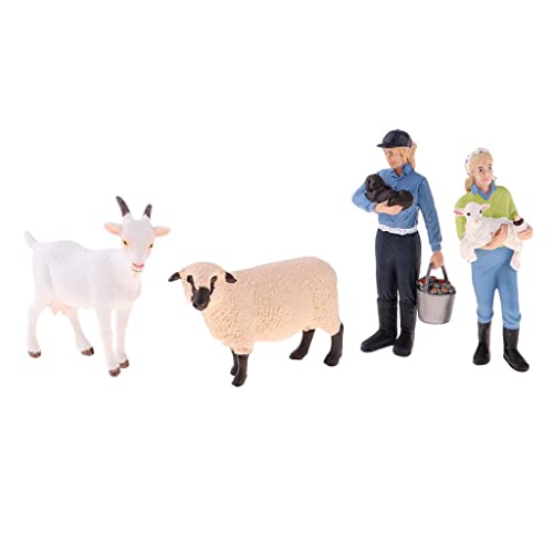 Colcolo Bauernhof Tiere Figuren Spielzeug Bauernhof Tiere Spielzeug Sets Figuren Puppenhaus Leben Szenen Dekor – Bild 4