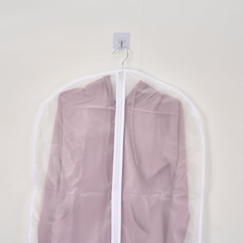 23" Clear Clothes Bags for Storage & Hanging, Garment Bags for Coats3