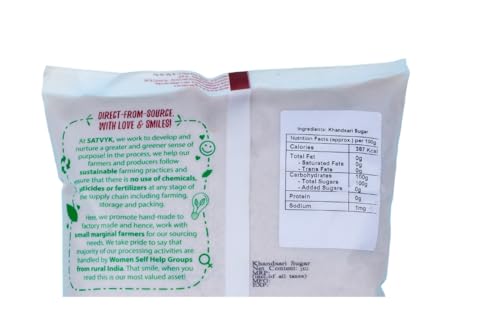 Image of S Siddhagiri's SATVYK THE HEALTH re STORE Desi Khand (3 kg) - Unrefined Khandsari | Raw Khand | Unprocessed Sugarcane Khandsari Sugar | Khandsari Sugar | Chemical Free Khand | Pesticides Free Khandsari | Sulphur-free Khand Sugar