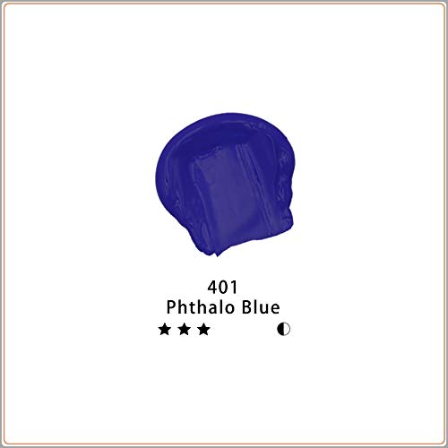 Image of Artecho Blue Acrylic Paint, Phthalo Blue Paint (120ml / 4.05oz) Tubes, Art Craft Paints for Canvas, Rock, Stone, Wood, Fabric, Art Supplies