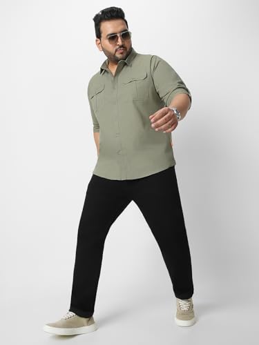 Image of Urbano Plus Men's Cotton Full Sleeve Regular Fit Casual Solid Shirt