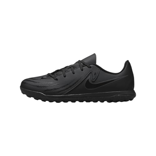 Nike Jr. Phantom GX 2 Club Little/Big Kids' TF Soccer Shoes (FJ2604-002, Black/Deep Jungle/Black) Size 5.5