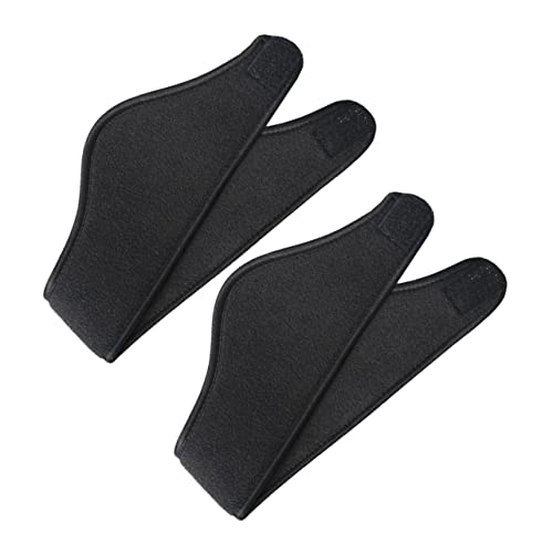 Ipetboom Unisex Ear Warmers Hairbands 2-pack Black Fuzzy Earmuffs Outdoor Ear Warmers Headband Warm Headband for Cold Weather