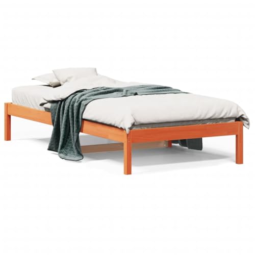 INLIFE Tagesbett ohne Matratze Wachsbraun 90x200 cm Massivholz Kiefer,Möbel,Betten & Zubehör,Betten & Bettgestelle,Braun,14.18 KG,844405 – Bild 3