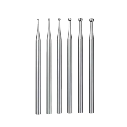 6 Puntas Burr Copa Redonda Predolo 3/32 pulg Shank miniatura 5