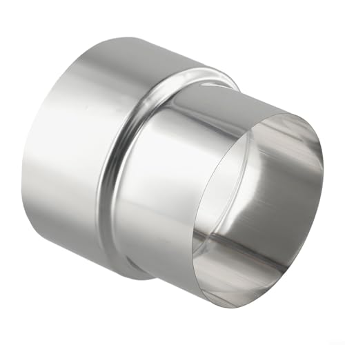 Bulevisiter Reductor de acero inoxidable,Reducción de tubo de humo, tubo de estufa de reducción,Para uso de tuberías y chimeneas de estufa (Ø100mm/Ø90mm)