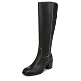 ZODIAC Womens Cindy Tall Block Heel Boot Black 7.5 M