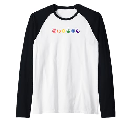 Star Wars t-shirt raglan baseball imprimé arc-en-ciel, le cadeau idéal