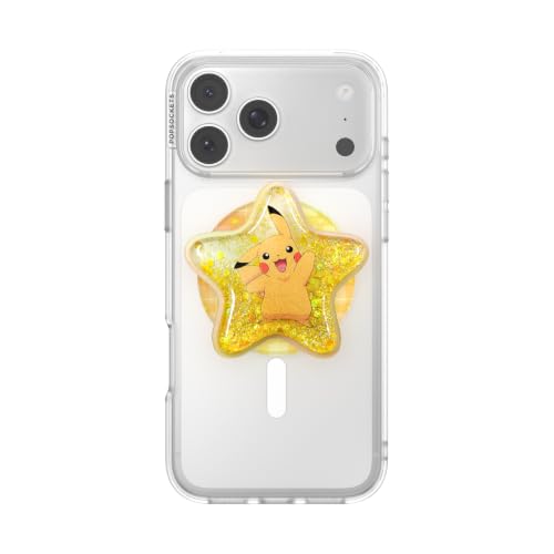 Image of PopSockets Phone Grip for MagSafe, Magnetic Holder- Star Pikachu