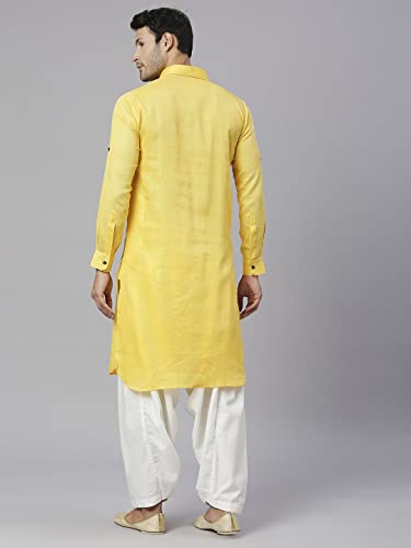 Image of Rajubhai Hargovindas Men's Festive Cotton Pathani Kurta