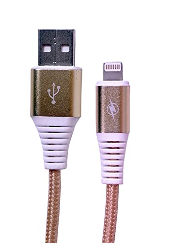 Vamdek Metallic Nylon Braided Tough USB Data Sync Fast Charging Cable for All Compatible iPad Models, Air Pods, Watch 1 Meter (Golden) (B09BZWNT8D) Amazon Price History, Amazon Price Tracker