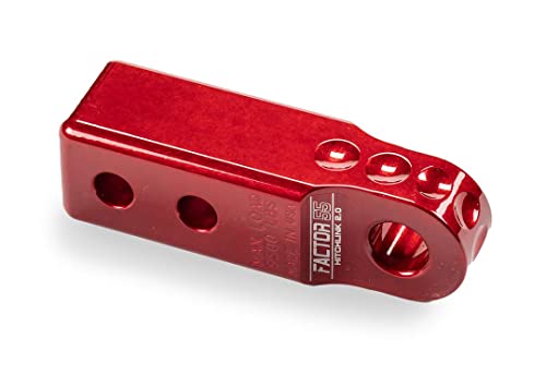 Factor 55 00020-01 Hitchlink 2.0 Rated at 9500 lb Ultimate Failure at 51 000 lb Convert Your Vehicles Hitch Receiver into a Recovery Point. Ideal for 4x4 Off Road Adventures Red
