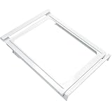WR72X31124 Snack Pan Rail Compatible with ge Refrigerator(some model, not all): GIE17GSNDRSS, GTS22KYNBRFS, GTS22KYNDRFS etc. Snack Pan Rail Cover AP6978678 replace PS12744172, EAP12744172, 4959241