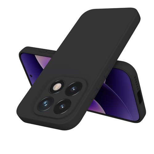 Image of Kapa Matte Protective Lens Flexible Back Cover for Xiaomi 17 | Slim Silicone with Soft Lining Shockproof Full Body Bumper Case (Black)