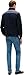 Tommy Hilfiger Herren Sweatshirt mit Reißverschluss Mix Media Stand Collar Steppjacke, Blau (Desert Sky), M