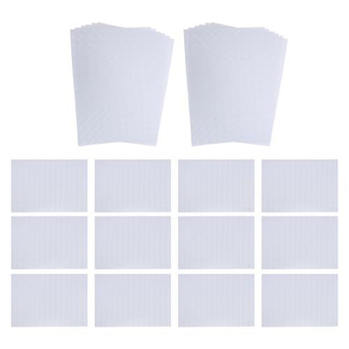 Láminas de laminación en frío A4 SHINEOFI de PVC transparente, pack de 25 hojas autoadhesivas