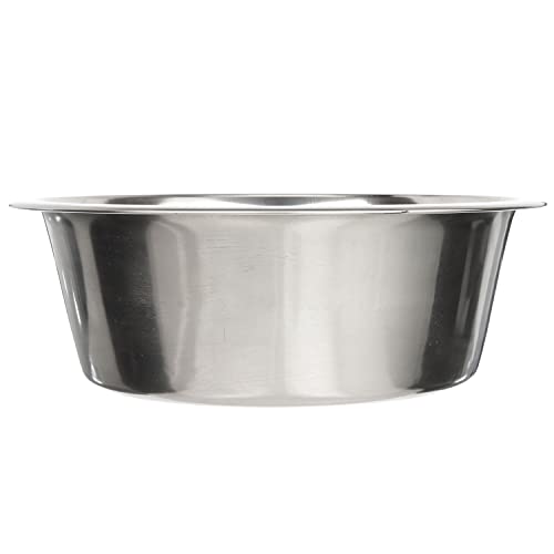 Neater Pet Brands 16 Cup (128 oz.) Stainless Steel Dog Bowls, 1 Single Large Dog Water Bowl or Food Bowl for Indoors or Outdoors, Metal Bowls for Large Breed, Dishwasher Safe Dish for Extra Big Dogs