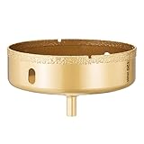 PATIKIL Sega a tazza diamantata da 120 mm, frese a tazza diamantate per trapani a mano per vetro, piastrelle in porcellana piena, piastrelle in porcellana smaltata, marmo, ceramica, 1 pezzo (oro)