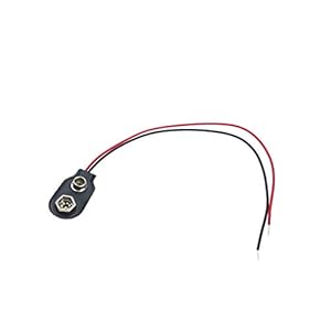BeMatik – Batterijhouder met rechte connector voor 1 6LF22 9V batterij