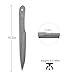 WICING 10.2 inches Throwing Spear, 0.236 inches Thick Full-Tang Throwing Set, with Nylon Sheath for Competition and Recreation - 6 Pack