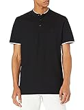 Camiseta clásica para hombre con cuello redondo estrecho y mangas cortas, corte box-Fit