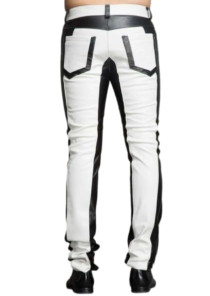 Mens Cowboy Western Traditional Native American Leather Pants Men Casual Breeches Fashion Pant Mens Side Laces Pant3