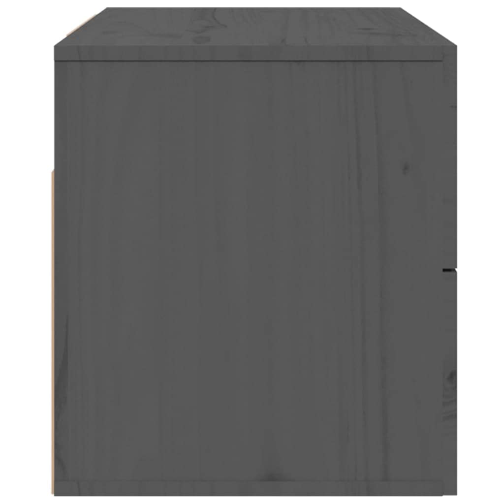 Mesitas de noche de pared genéricas 2 piezas de madera de pino macizo, 50 x 36 x 40 cm, estantes flotantes con gran espacio de almacenamiento para revistas y mandos a distancia
