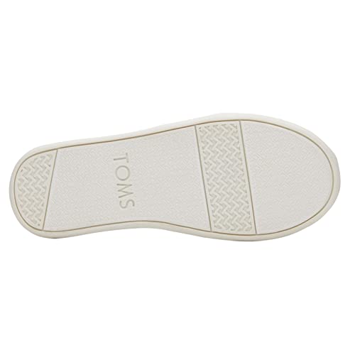 Toms Girl's, Alpargata Slip-On - Little Kid & Big Kid Silver Glitter 3.5 M #TOP3