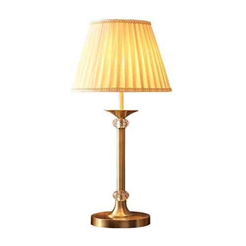 Preisvergleich Produktbild DIAOD Tischlampe Stoff Tischlampe Schlafzimmer Nachttischlampe Wohnzimmer Retro Haushaltslampen Innenbeleuchtung Tischlampe