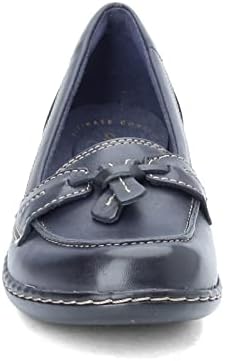 Clarks womens Ashland Bubble Slip On Loafer, Navy, 8.5 Wide US | Image 2